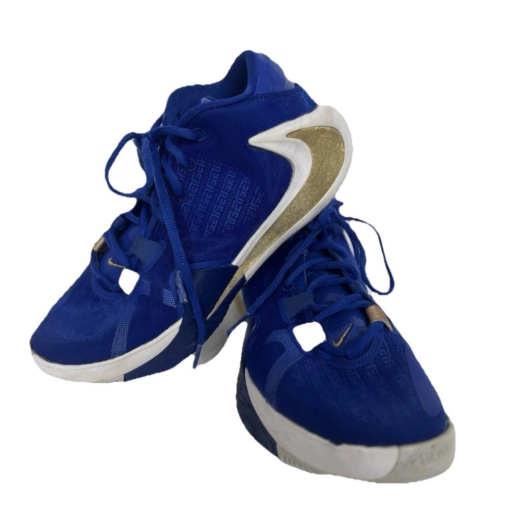 Nike Zoom Freak 1 Greece Blue Gold Men’s Basketball Shoes Size 7.5 BQ5422-400